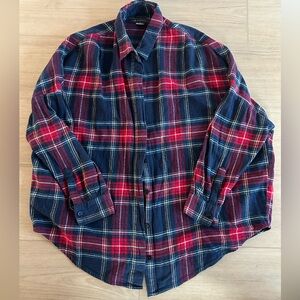 French Connection Plaid Flannel Button Down